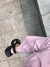 瑜尚臻品涼鞋女夏季外穿2025新款高級(jí)感松糕厚底休閑百搭配裙子沙灘涼鞋 黑色涼鞋-37 曬單實(shí)拍圖
