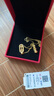 中國黃金（CHINA GOLD）黃金貔貅金剛杵吊墜足金項鏈男女款招財鎖骨情人節(jié)生日禮物送女友 【今/次日達(dá)】貔貅金剛杵吊墜+S925鏈 約1g 曬單實拍圖