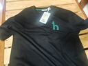哈吉斯（HAZZYS）男裝 夏季休閑重磅大Logo寬松圓領(lǐng)短袖T恤男ASTZE0CBX70 黑色BK XL （180/100A 50） 曬單實(shí)拍圖