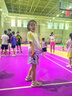 NICKYBABY女童運動速干衣套裝2025新款夏季跑步羽毛球訓練服兒童休閑網(wǎng)球服 18837紫色+18410紫色【套裝】 150 cm 曬單實拍圖