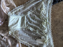 mybody商場同款內(nèi)褲女清新花朵提花蕾絲防夾臀低腰三角內(nèi)褲 青提綠  L  曬單實拍圖