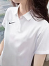 耐克（NIKE）短袖T恤女裝 2025夏季新款潮流時(shí)尚運(yùn)動(dòng)服梭織翻領(lǐng)冰絲上衣POLO衫 熱售/時(shí)尚經(jīng)典白色/曬圖退5 M (160/84A) 曬單實(shí)拍圖