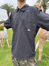 LAZY DAY TREND戶外山系防曬涼感速干半拉鏈POLO衫男夏季輕量化工裝短T恤 啞光黑 L 曬單實拍圖
