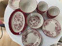 康陌法式復古餐具碗盤(pán)套裝結婚新婚禮物送新人訂婚禮品釉下彩陶瓷碗碟 8人-高定錦盒 36件套 【DIY絲帶贈送·代寫(xiě)賀卡】送貨上門(mén) 曬單實(shí)拍圖