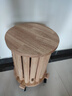啟勵實(shí)木凳子可疊放家用疊疊凳組合客廳餐凳新中式可移動(dòng)收納圓凳子 【原木色】實(shí)木移動(dòng)款圓凳-5件套 曬單實(shí)拍圖