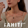 珍珠皇后18K金大溪地黑珍珠吊墜 正圓海水珍珠項鏈生日禮物女 曬單實(shí)拍圖