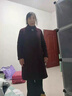 恒源祥高貴中老年雙面呢羊絨大衣女中長款秋冬新款闊太太媽媽裝毛呢外套 藏藍(lán)色 L 85-105斤 曬單實(shí)拍圖