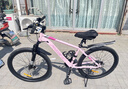 鳳凰自行車女款山地車男變速越野單車青少年學(xué)生成人公路賽車 坦途510 鋼架輻條輪-彩云粉 26寸【適合155-185cm】 24速 曬單實(shí)拍圖
