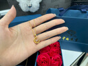 中國珠寶黃金項(xiàng)鏈女足金星月之戀吊墜鑲嵌鋯石送老婆生日禮物送女友情人節(jié) 玫瑰禮盒 2.2-2.3g星月之戀 曬單實(shí)拍圖