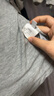 晚白【專(zhuān)享】萊賽爾短袖t恤女2025夏款潮流百搭上衣 灰色 M 曬單實(shí)拍圖