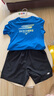 Skechers斯凱奇速干透氣男女童夏季寬松t恤短袖短褲兒童運動套裝P225K018 曬單實拍圖