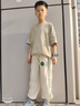 G.DUCKKIDS男童褲子夏款薄款2025新款兒童夏季防蚊褲中大童潮男孩春秋運動褲 卡其色【夏款】 130 建議5-6歲 曬單實拍圖
