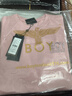 BOY LONDON【元?dú)馍倥磕信疃绦湎募痉凵珪r(shí)尚百搭潮牌休閑T恤 粉色 XL 曬單實(shí)拍圖
