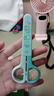 得力（deli）【超級爆款】兒童剪刀學(xué)生 保護(hù)套安全小剪子手工DIY剪紙刀 小學(xué)生幼兒剪子 綠色6021 曬單實(shí)拍圖