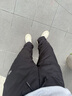 波司登（BOSIDENG）2025新款羽絨褲女款90絨商務(wù)通勤直筒外穿加厚褲子B250445990DS 黑色8056 S 160/66A 曬單實拍圖
