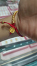 老鳳祥黃金手鏈女腰纏萬貫五路財(cái)神盤纏金手串七夕情人節(jié)禮物送女友老婆 今次日達(dá)/五路財(cái)神盤纏手繩 約2.8g【品牌禮盒】 曬單實(shí)拍圖