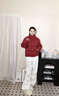 雅鹿2025新款短款立領(lǐng)羽絨服女士好看冬裝泡芙時(shí)尚保暖面包服 山茶紅 S 建議90-100斤 曬單實(shí)拍圖