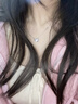BOEAY心動三秒純銀項鏈女士2025新款輕奢小眾送女友老婆生日禮物女生 【免費刻字】三秒心動999銀-白鉆 曬單實拍圖