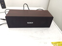 索愛（soaiy）SD-88電腦音響臺(tái)式家用筆記本桌面便攜式專用高顏值好音質(zhì)低音炮木質(zhì)復(fù)古有線USB小音箱雙喇叭線控 曬單實(shí)拍圖