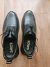沙馳（SATCHI）男鞋新品商務(wù)休閑男士皮鞋正裝頭層牛皮系帶輕便耐磨上班駕車(chē) 黑色 41 歐碼偏大一碼 曬單實(shí)拍圖