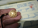 金至尊黃金吊墜八寶羅盤大版古法999足金項鏈七夕禮物計價7.71克  曬單實拍圖
