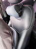 肯拓普汽車(chē)頭枕腰靠電動(dòng)按摩車(chē)用護頸枕護腰墊靠背墊奔馳寶馬奧迪沃爾沃 紳士灰 電動(dòng)按摩款頭枕+腰靠 1套 曬單實(shí)拍圖