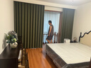 源氏木語生態(tài)云皮床法式復(fù)古主臥大床布藝軟包床小戶型齊邊雙人床 生態(tài)云皮1.8*2m菊白+黑 不含墊 曬單實拍圖