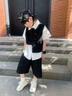 哈羅小黃鴨 HAL.DUCK男童夏裝套裝2025新款中大童夏季男孩演出禮服兒童西裝馬甲三件套 圖片色 110 cm 曬單實拍圖