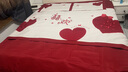 恩興秋冬高檔結婚四件套中式刺繡新婚床上用品高級感婚房陪嫁紅色床單 心愛(ài)-奶白-親膚水洗棉 精品刺繡 1.8m床單款四件套-被套200*230cm 曬單實(shí)拍圖