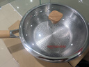 亞摩斯（Amos）鈦炒鍋 無涂層不粘家用內(nèi)壁純鈦30cm燃?xì)庠铍姶艩t通用平底炒菜鍋 銀色 30cm 曬單實拍圖