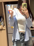 梓洛蘭ZiLuoLan夏季多巴胺套裝女2025新款氣質(zhì)防曬襯衫吊帶感休閑裙褲 藍(lán)色襯衫+藍(lán)吊帶+藍(lán)褲 【三件套 3XL 【建議160-180斤】 曬單實(shí)拍圖