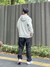 Gap【情人節(jié)】男女裝秋季新款印花抓絨寬松運(yùn)動連帽衫衛(wèi)衣786920 灰色 L (175/96A) 亞洲尺碼 曬單實(shí)拍圖