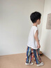 G.DUCKKIDS小黃鴨男童套裝夏季2025帥氣兒童無袖背心防蚊褲兩件套男寶寶衣服 白色 90 建議1~2歲【 80-90cm】cm 曬單實拍圖