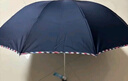 天堂傘三折加固加厚雨傘便攜強(qiáng)效拒水晴雨傘定制商務(wù)傘男女 夜空藍(lán)-常規(guī)款（10骨雙人大傘） 曬單實(shí)拍圖