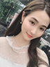 QPQK復(fù)古和田玉耳夾女士耳環(huán)無耳洞新款耳飾高級(jí)感翡翠耳墜送媽媽禮物 金青玉耳夾 10mm 曬單實(shí)拍圖