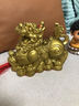 黃銅貔貅擺件一對(duì)招財(cái)公母男女銅貔貅聚財(cái)開(kāi)業(yè)財(cái)位送禮風(fēng)水店鋪 【一只】黃銅貔貅8.5（買1送9） 曬單實(shí)拍圖