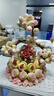 優(yōu)膳坊花饃饃壽桃饅頭生日老人祝壽過壽包山東膠東花餑餑中式蛋糕壽禮物 瑞枝獻(xiàn)壽-生日快樂款（約4斤） 曬單實拍圖