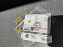 中國黃金（CHINA GOLD）黃金項鏈女款足金天鵝吊墜時尚素鏈七夕情人節(jié)生日禮物送女友老婆 足金吊墜【贈銀鏈】約4.4g 曬單實拍圖