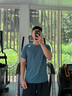 DESCENTE迪桑特TRAINING系列綜訓(xùn)接觸涼感男士T恤短袖針織衫 TQ-藍(lán)綠色 L (175/96A) 曬單實拍圖