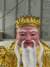 臺灣純黃銅福德正神土地公公家用神像擺件土地婆婆店鋪地主財神爺像 定制誠意金 曬單實拍圖