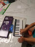 泡泡自學(xué)電鋼琴自動(dòng)擋智能彩虹琴便攜電子琴新手兒童成人MIDI鍵盤(pán)AI禮物 經(jīng)典黑-24鍵（手機平板直連磁吸拼接款） 曬單實(shí)拍圖