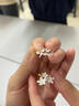 山茶花戒指女閨蜜對戒一對小眾簡(jiǎn)約開(kāi)口情侶七夕情人節禮物 M510【繁花似錦大花戒指】 曬單實(shí)拍圖