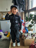 WONST兒童警1制服男孩小孩衣服兒童服裝公1安制服童裝軍1裝黑貓警長(zhǎng) 長(zhǎng)袖4件套 100 cm 曬單實(shí)拍圖