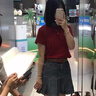 凰巣復古百褶牛仔短裙女a(chǎn)字半身裙大碼MM夏季高腰遮肚顯瘦梨形身材 復古藍S（優(yōu)質(zhì)款） 曬單實拍圖