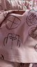 秋鹿睡衣女純棉夏季短袖七分褲圓領(lǐng)休閑舒適家居服女款可外穿套裝 溫馨粉 L /身高160-165體重100-115 曬單實拍圖