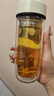 希樂玻璃杯雙層玻璃水杯男士商務(wù)辦公茶水分離杯便攜泡茶杯子大容量 曬單實拍圖