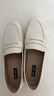 NINE WEST/玖熙樂(lè )福鞋女2025新款皮鞋一腳蹬職場(chǎng)通勤舒適平底女鞋 米白 38 曬單實(shí)拍圖