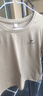 皮爾卡丹（pierre cardin）短袖t恤女夏季2025新款寬松顯瘦遮肚子洋氣減齡百搭休閑媽媽上衣T 灰褐色 XL 碼丨建議110-130斤 曬單實(shí)拍圖