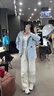駱駝（CAMEL）【王俊凱同款】王者凱甲沖鋒衣戶外登山服三合一運(yùn)動(dòng)外套秋冬新款 遠(yuǎn)山藍(lán)，男女同款，714CA18610A S 曬單實(shí)拍圖