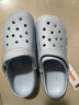 名創(chuàng)優(yōu)品（MINISO）洞洞鞋男女夏季外穿沙灘涼鞋防滑厚底踩屎感包頭涼拖鞋 藍(lán) 40-41 曬單實(shí)拍圖